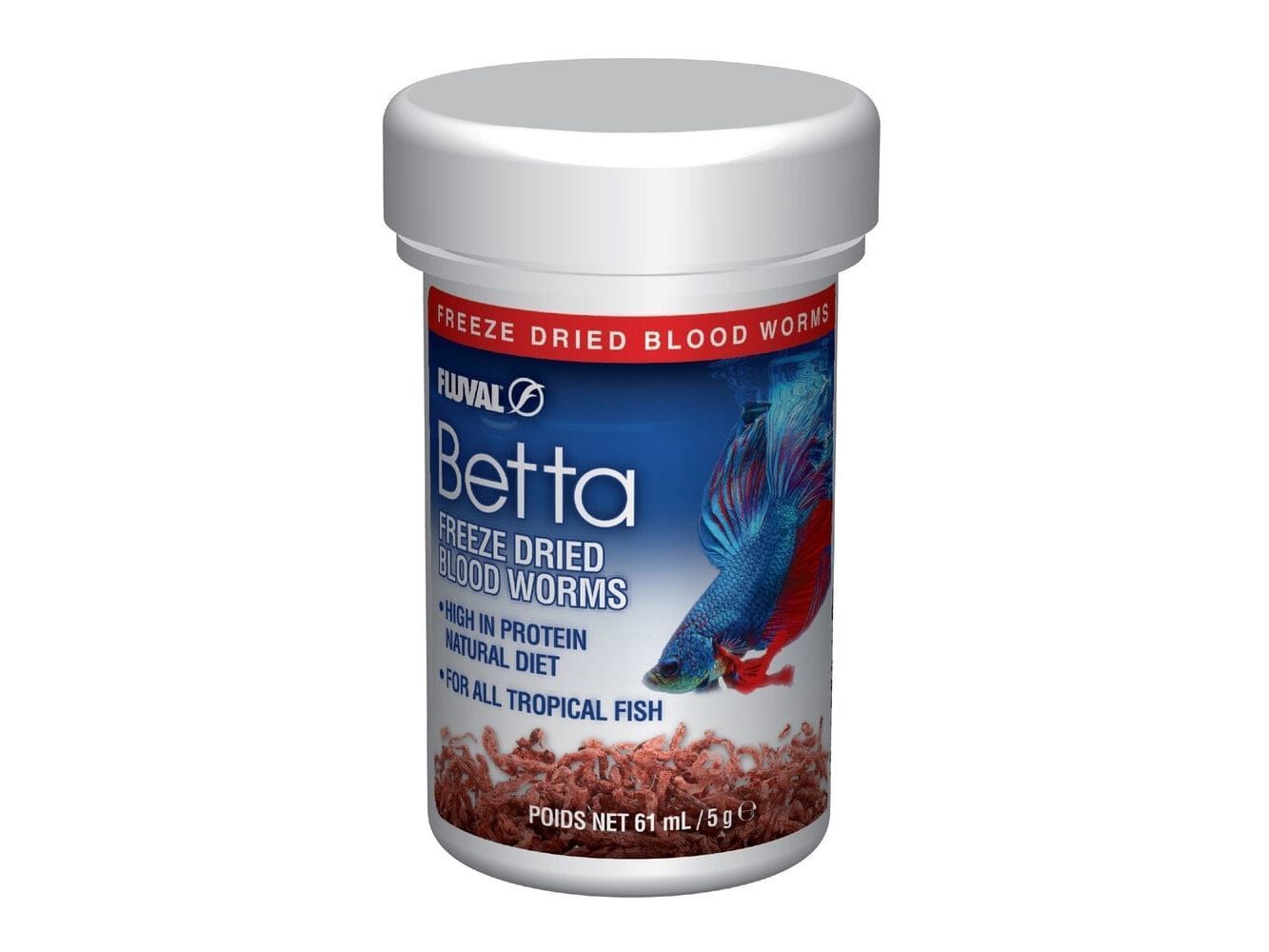 Fluval Betta Bloodworms - 5 g (0.18 oz) Fish Supplies Fluval