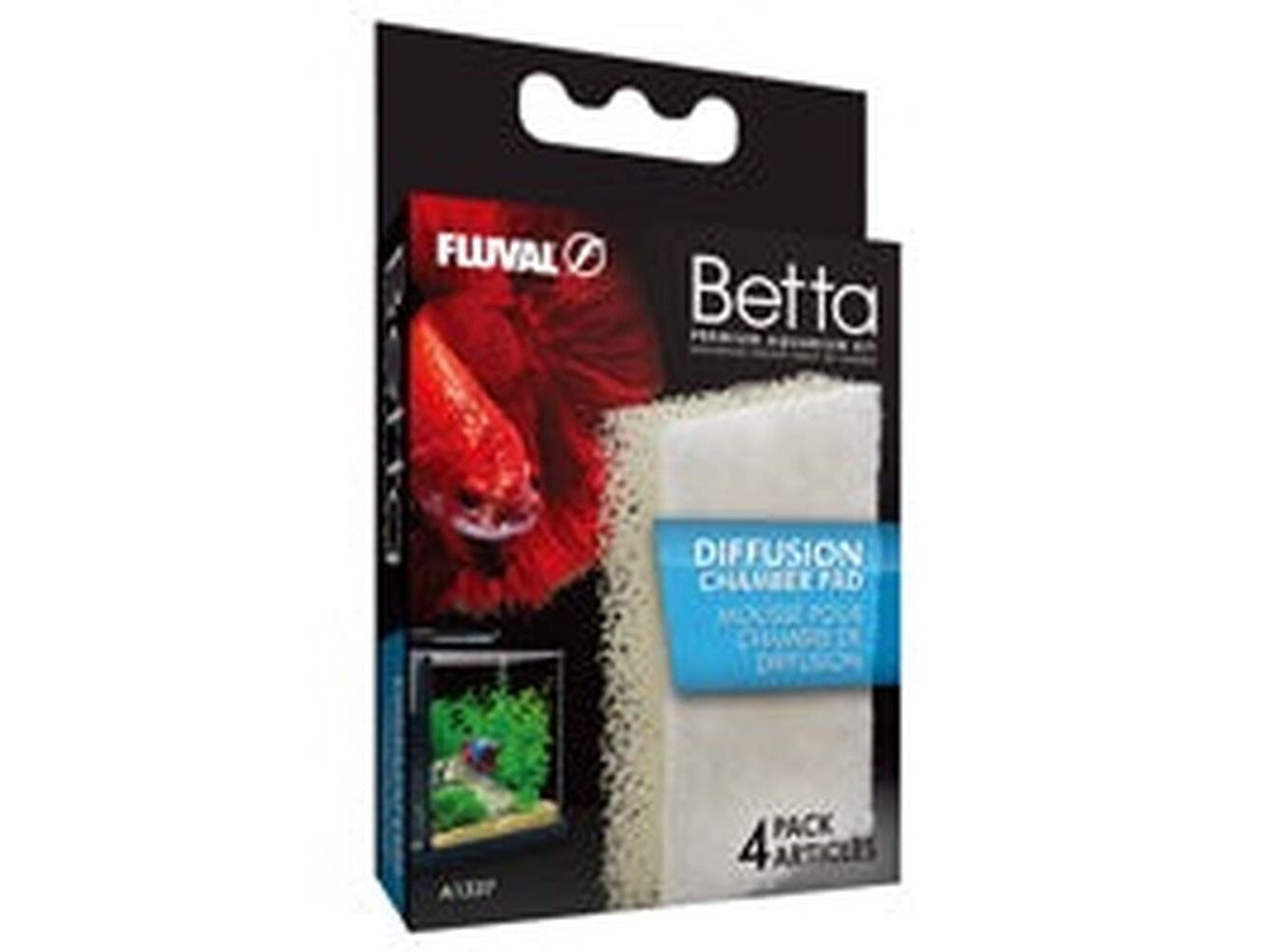 Fluval Betta Diffusion Chamber Pad, 4pk Fish Supplies Fluval