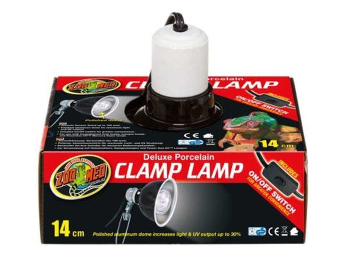 Zoo Med Deluxe Porcelain Clamp Lamp, 5.5" Zoo Med