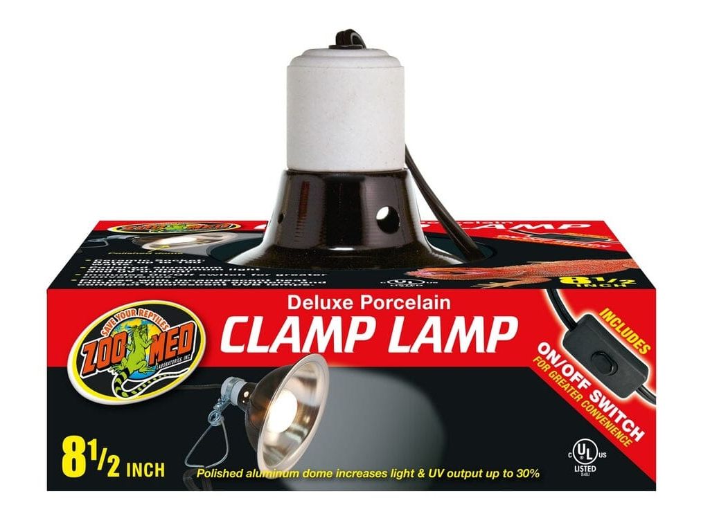 Zoo Med Deluxe Porcelain Clamp Lamp, 8.5" Zoo Med