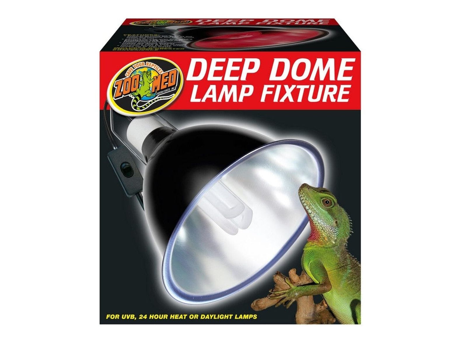 Zoo Med Deep Dome Lamp Fixture Zoo Med