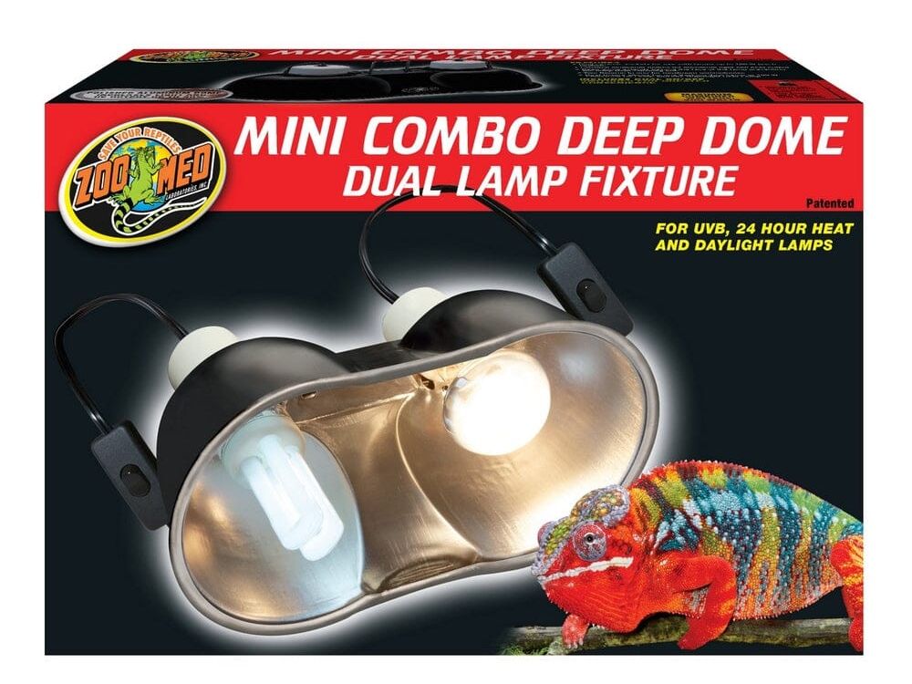 Zoo Med Mini Combo Deep Dome Lamp Fixture Zoo Med