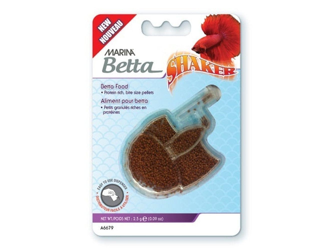 Marina Betta Pellet Shaker, .09oz Fish Supplies Marina