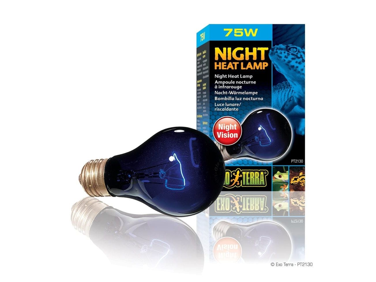 Exo Terra Night Heat Lamp, 75w Exo Terra