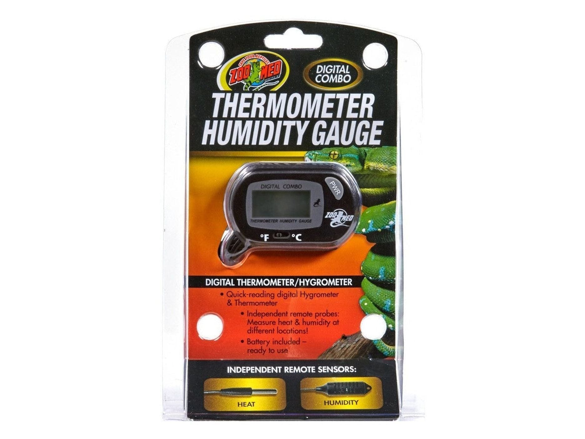 Zoo Med Digital Combo Thermometer Humidity Gauge Zoo Med