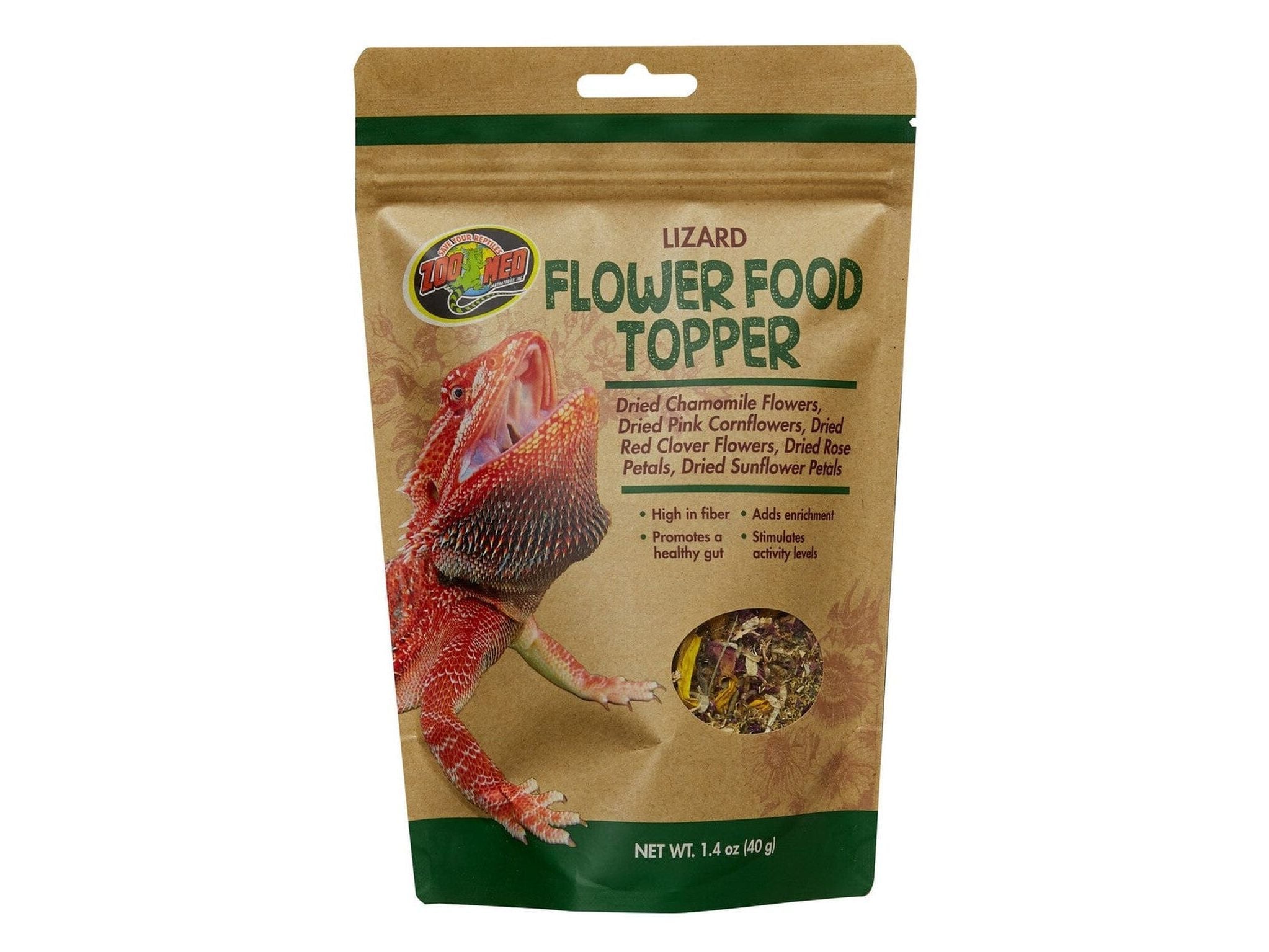 Zoo Med Lizard Flower Food Topper, 1.4oz Zoo Med