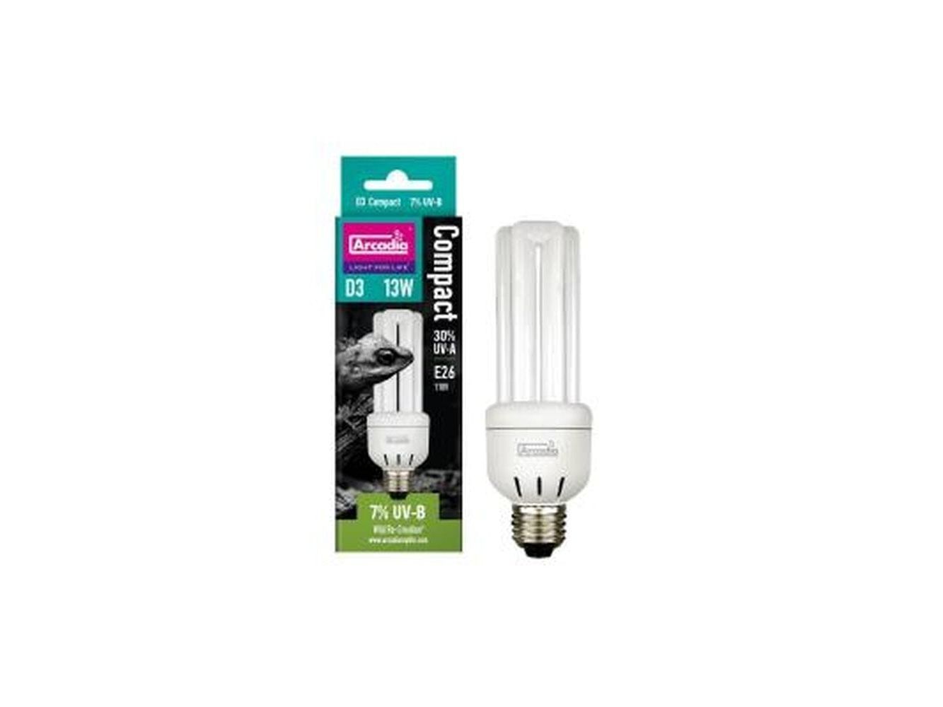Arcadia D3 7% UVB Compact Bulb - 13W Arcadia