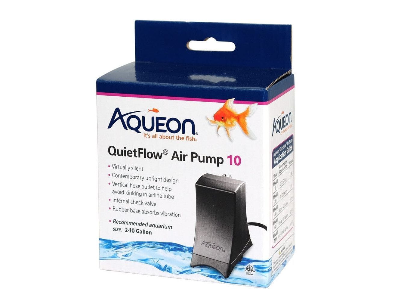 Aqueon QuietFlow Air Pump Black, 1ea/10 Animals & Pet Supplies > Pet Supplies > Fish Supplies Aqueon