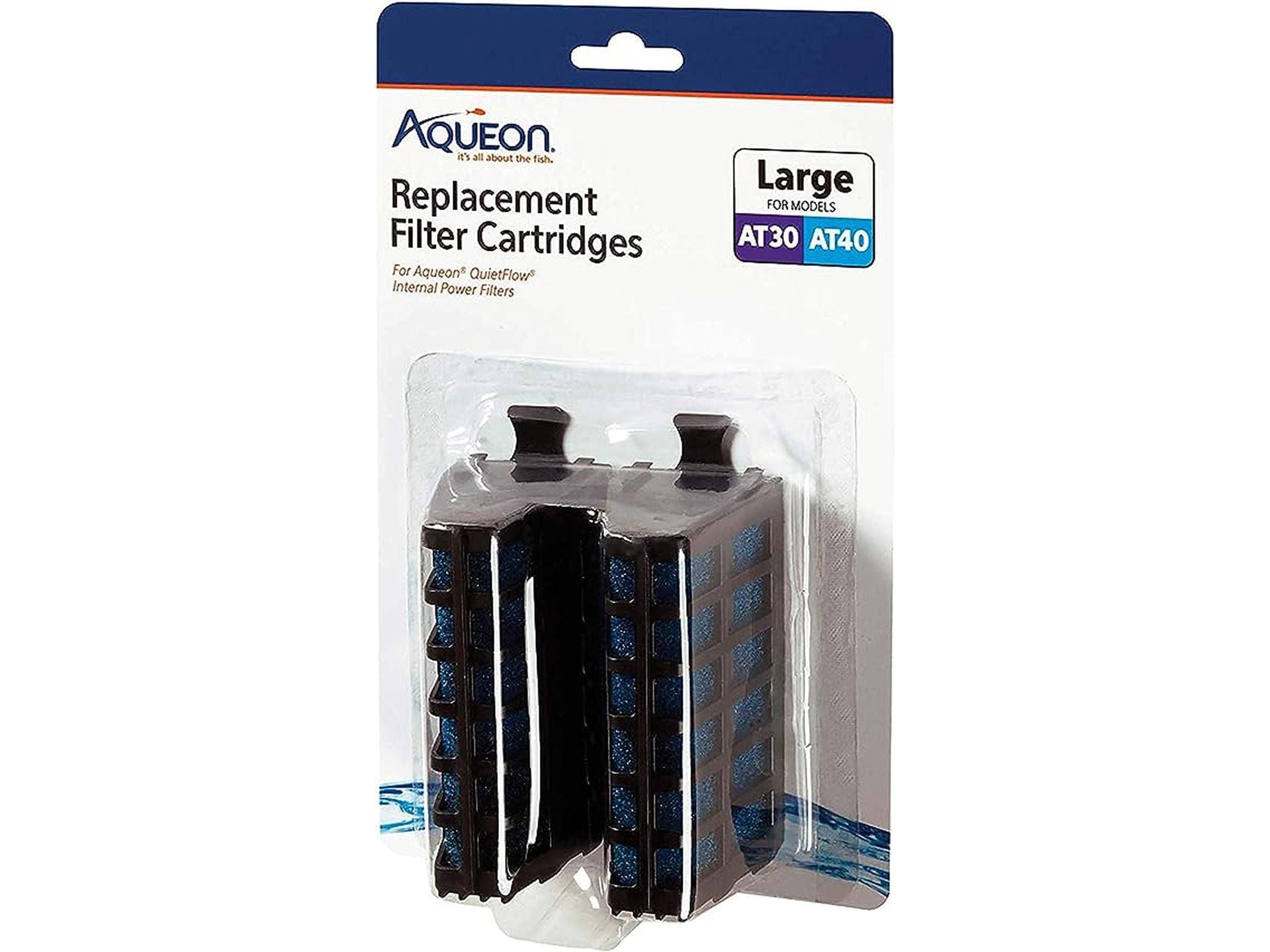 Aqueon Replacement Internal Filter Cartridge, Large, 2pk Filter & Accessories Aqueon