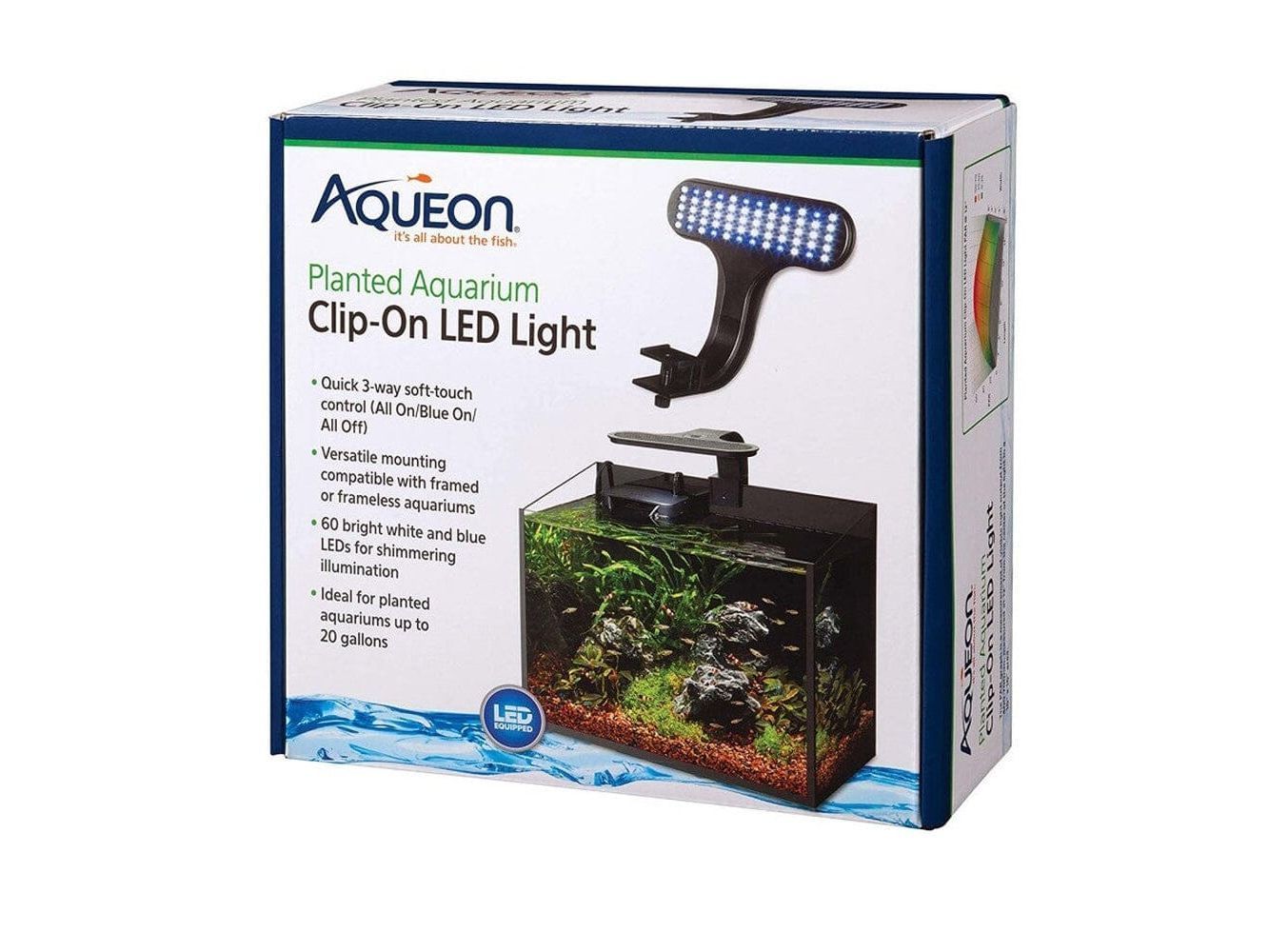 Aqueon Clip-On LED Light Planted Aquarium One Size Fish Supplies Aqueon