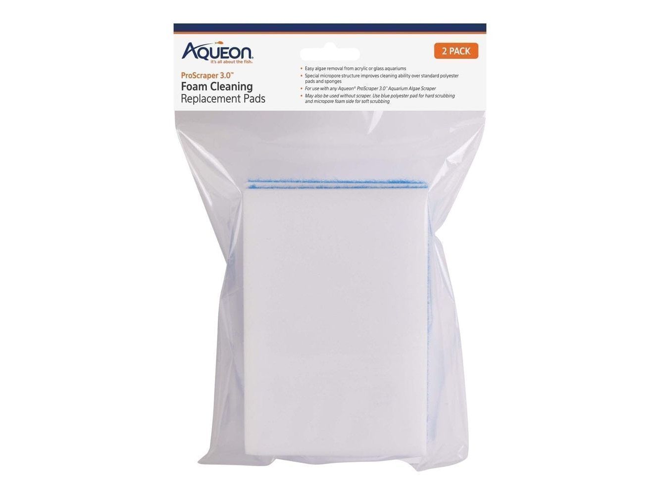 Aqueon ProScraper 3.0 Foam Cleaning Pads Fish Supplies Aqueon