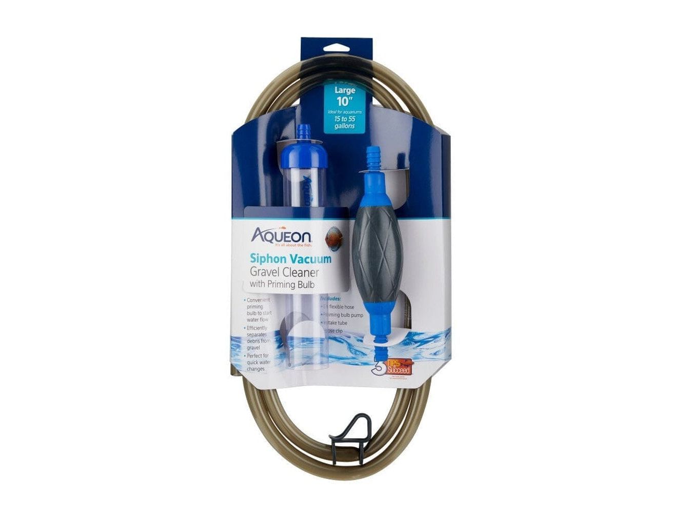Aqueon Siphon Vacuum Gravel Cleaner With Bulb Large - 10 in Fish Supplies Aqueon
