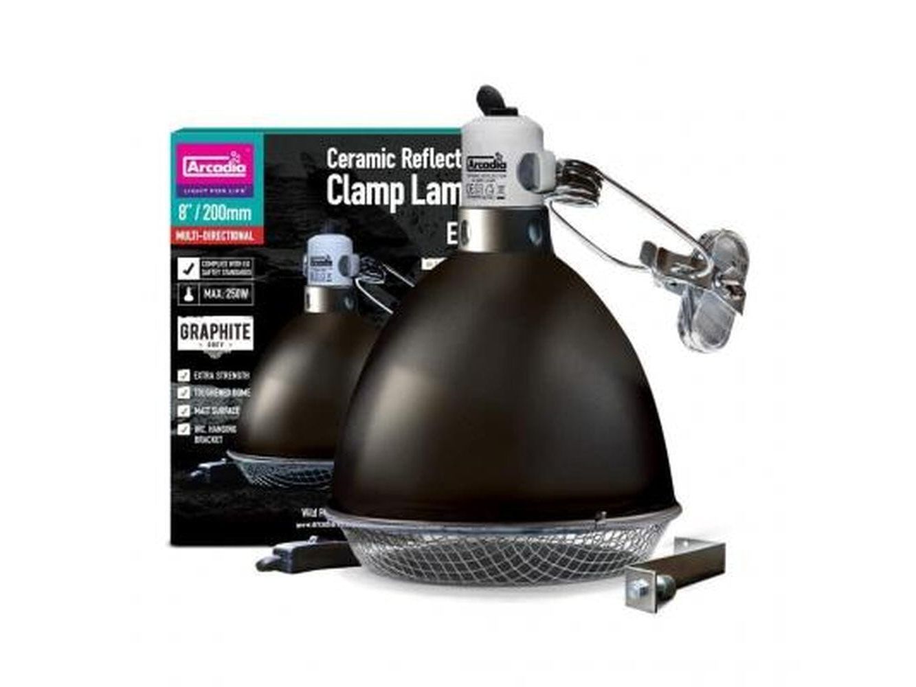 Arcadia Ceramic Reflector - 8" Graphite Arcadia