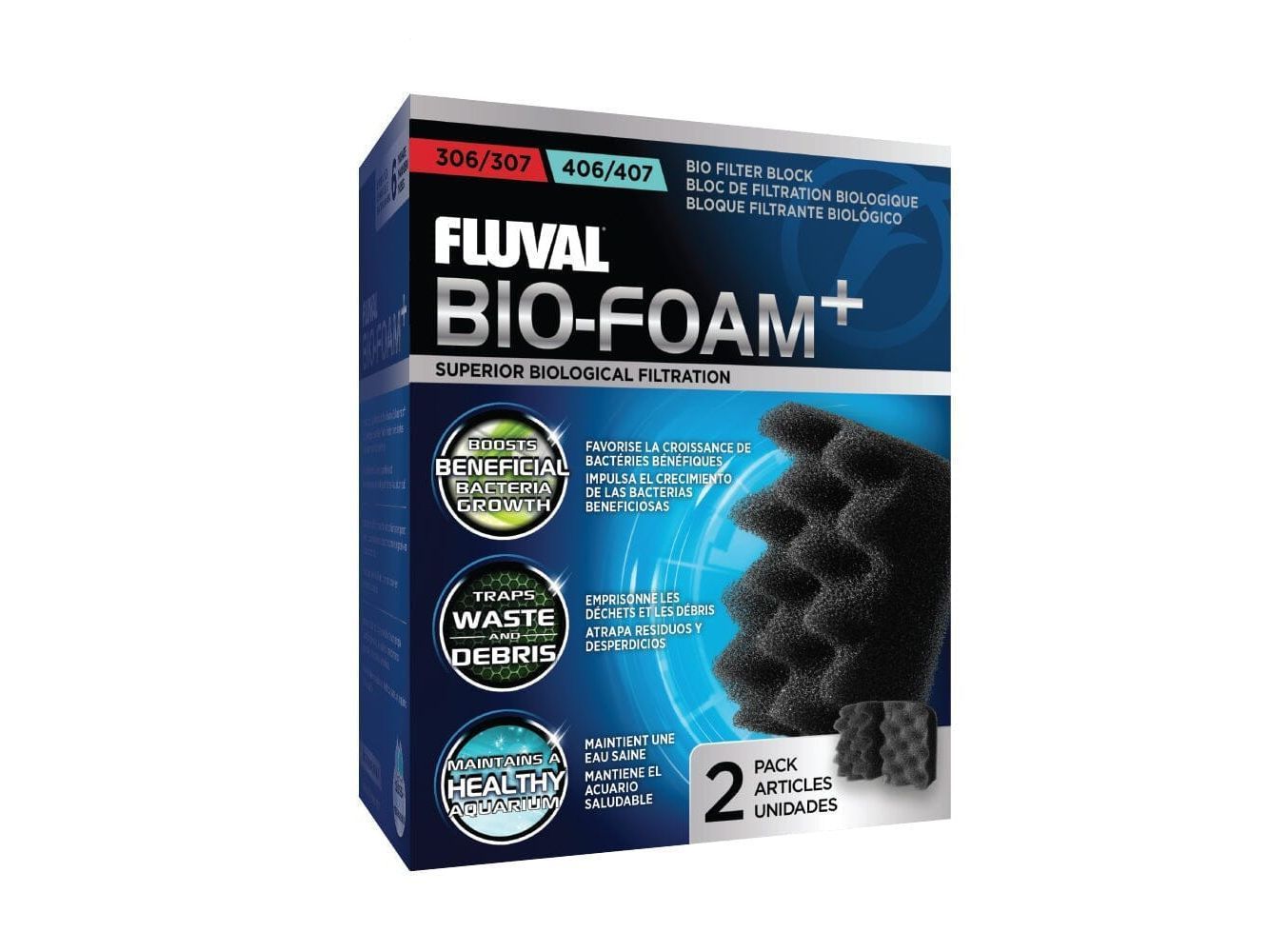 Fluval BioFoam+ 306/307, 406/407, 1pc Fish Supplies Fluval