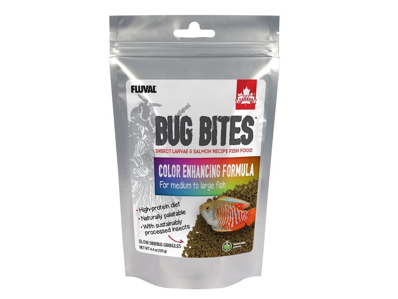 Fluval Bug Bites Color Enhancer 4.4oz Fish Supplies Fluval