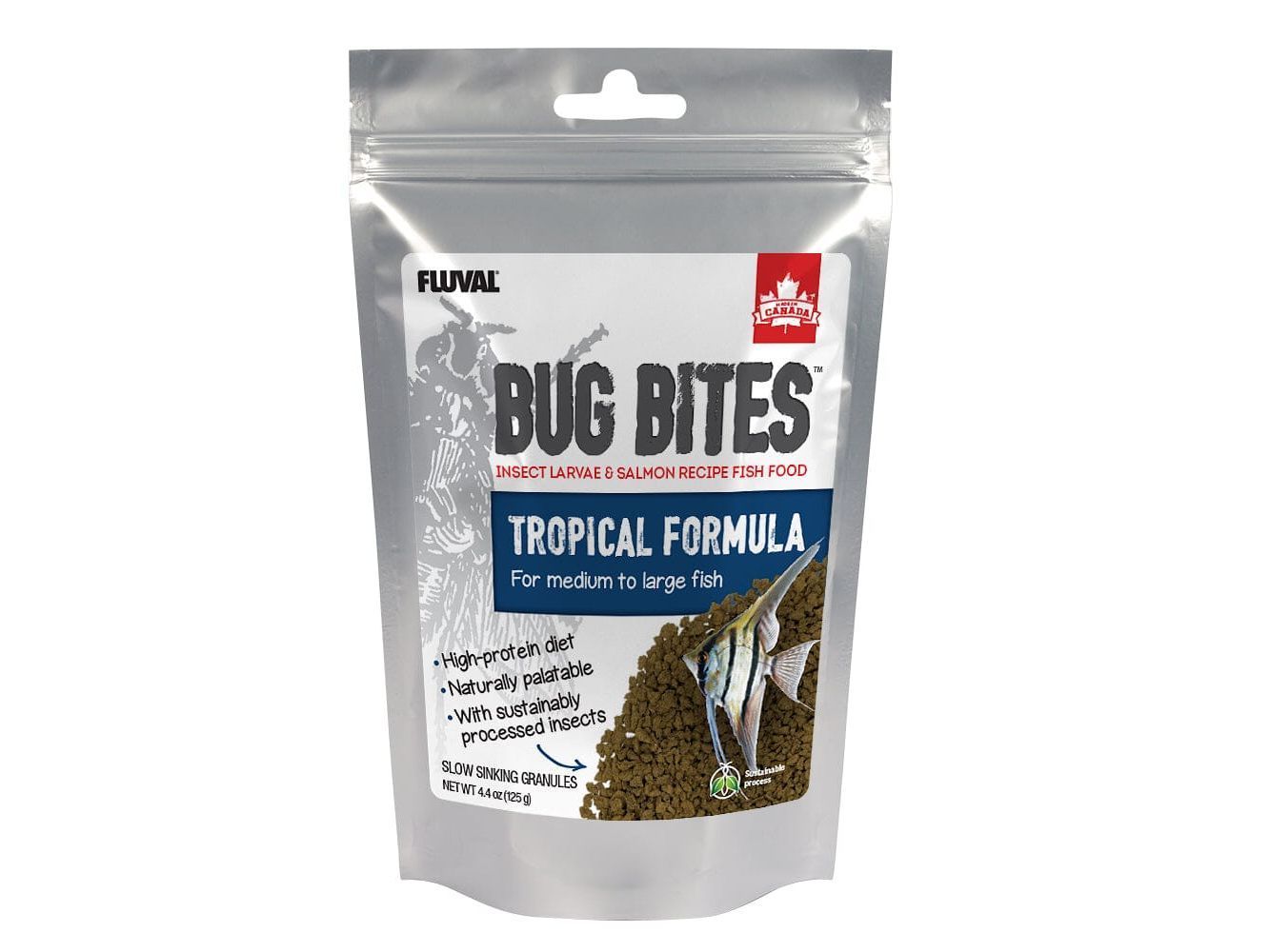 Fluval BugBites Tropical Fish Granules 4.4oz Fish Supplies Fluval