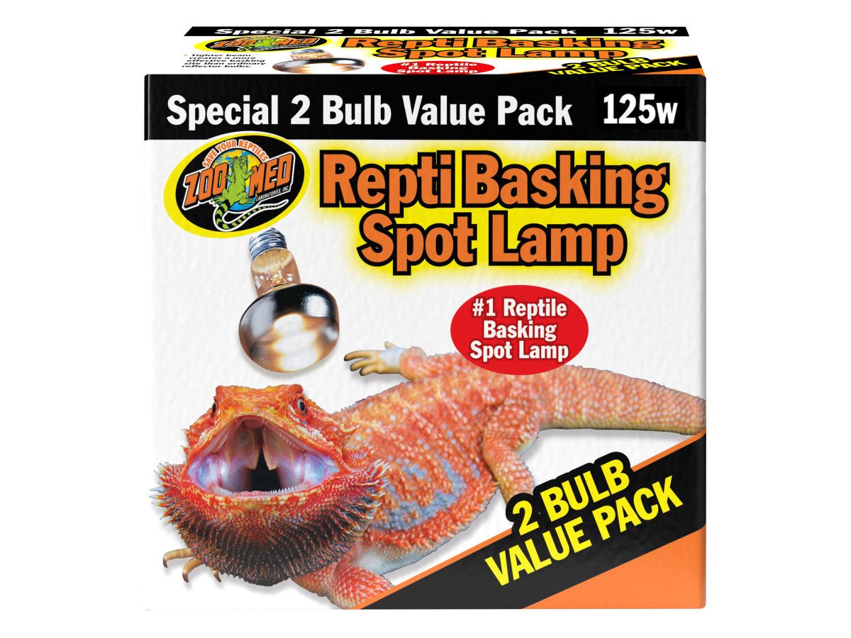 Zoo Med Repti Basking Spot Lamp 1ea/125 W, 2 pk