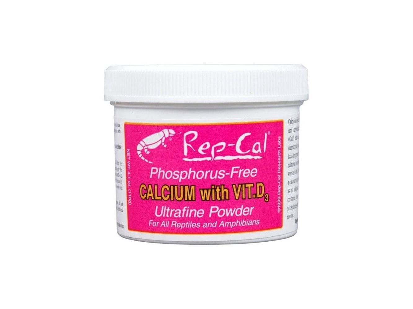 Rep-Cal Calcium with Vitamin D3, 3.3oz Rep-Cal