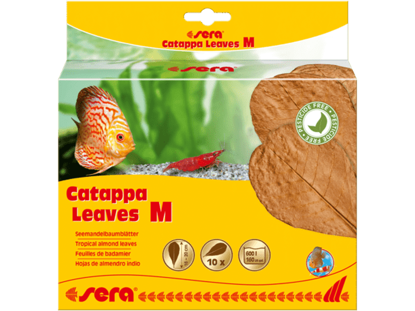 Sera Catappa Leaves, Medium Aquarium Additives Sera