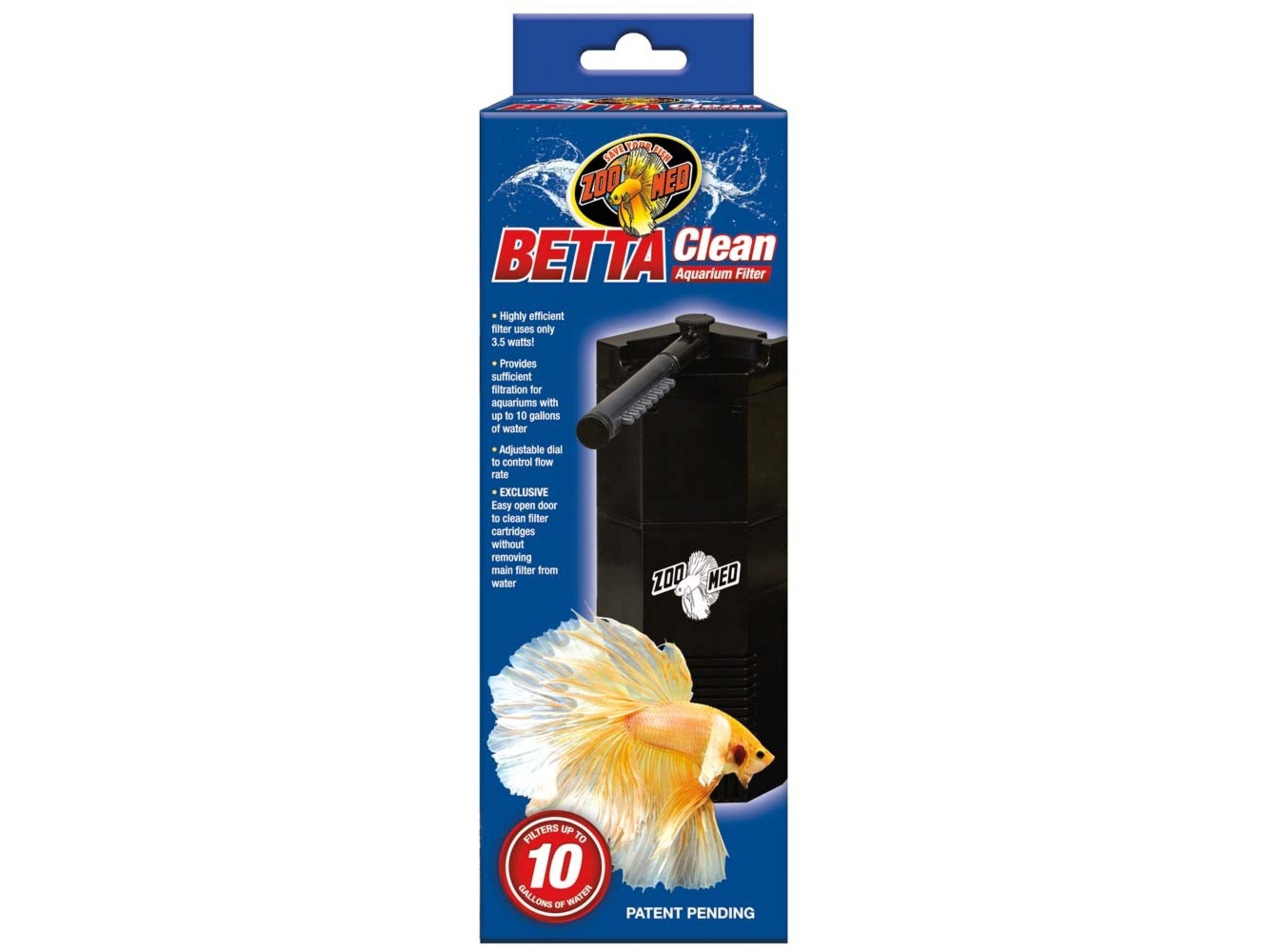 Zoo Med Betta Clean Aquarium Filter 1ea/10 gal, Single