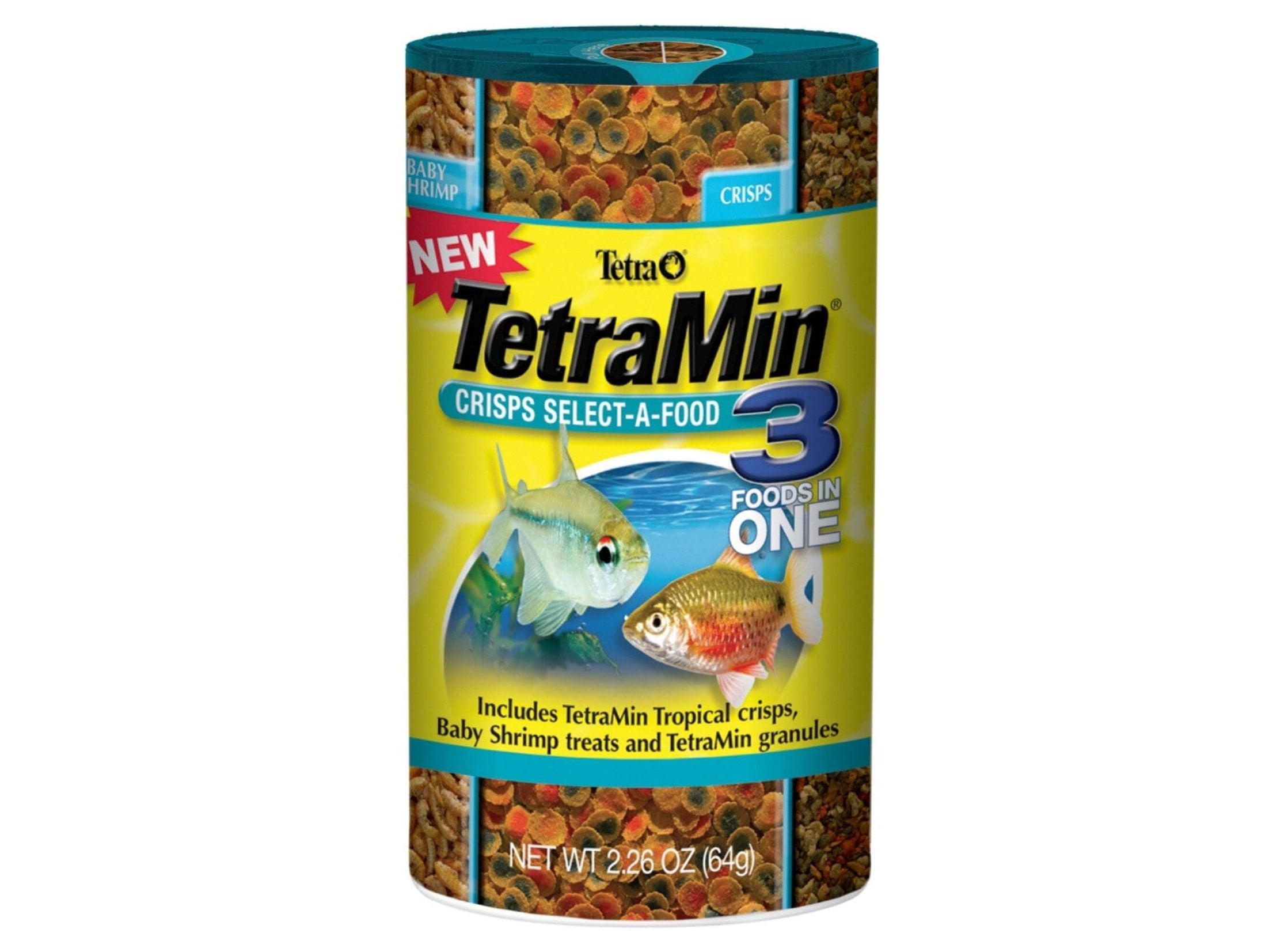 Tetra TetraMin Crisps Select-A-Food Fish Food 1ea/2.4 oz Aquatic Diet Tetra