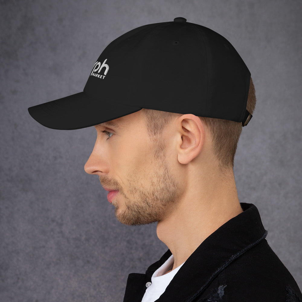 MorphMarket Dad Hat with White Embroidered Logo