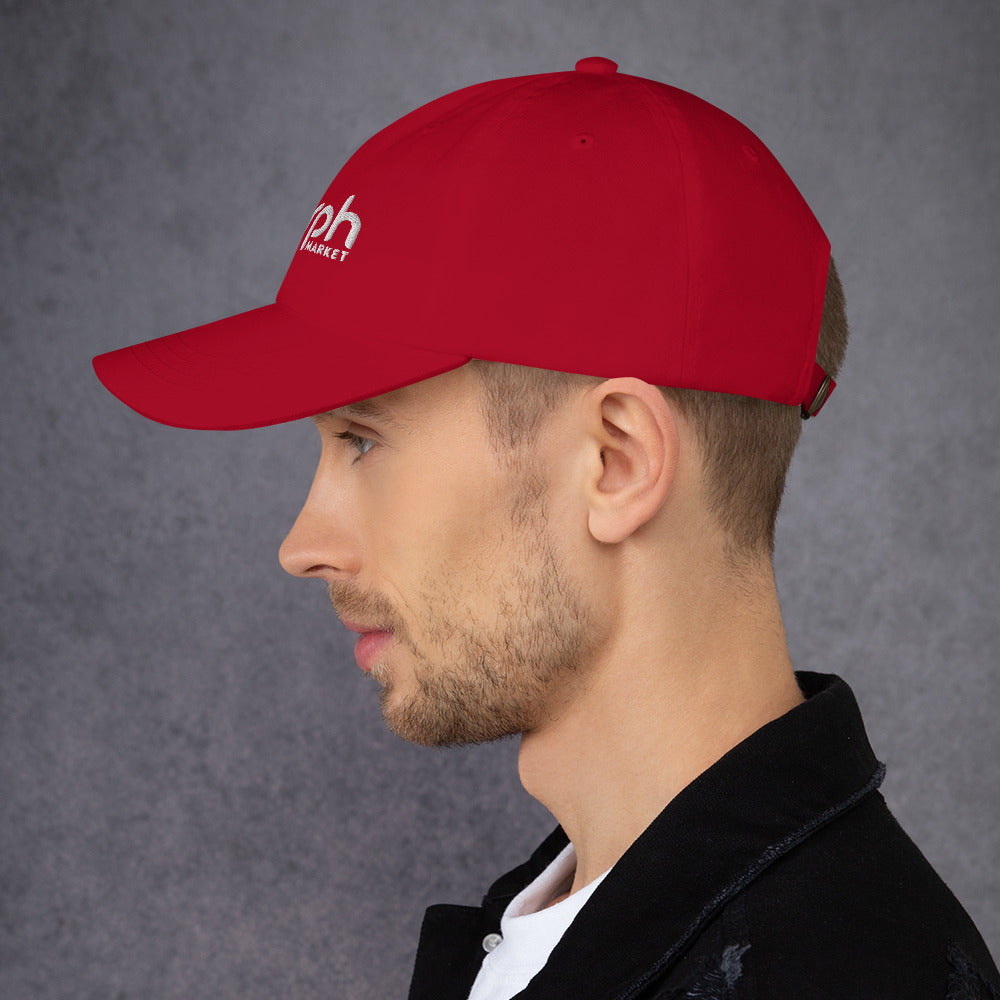 MorphMarket Dad Hat with White Embroidered Logo