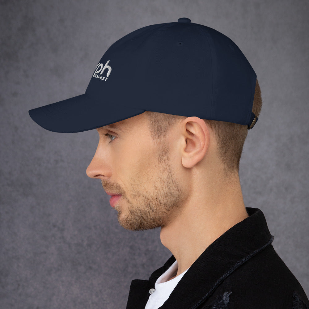 MorphMarket Dad Hat with White Embroidered Logo