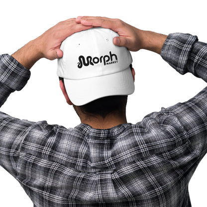 MorphMarket Dad Hat with Black Embroidered Logo