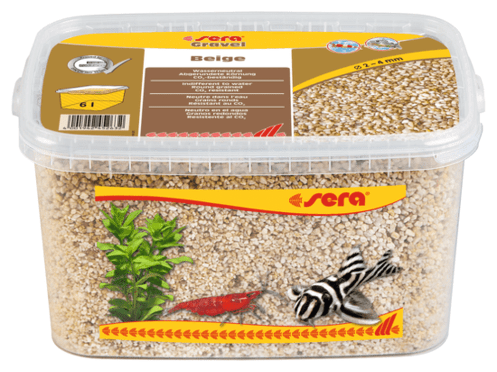 Sera Gravel Beige 2-4mm 6L Aquarium Substrate & Gravel Sera