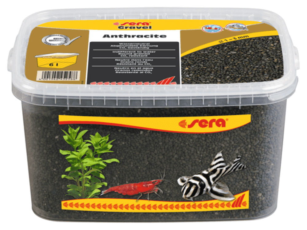 Sera Gravel Anthracite 1-3mm 6L Aquarium Substrate & Gravel Sera