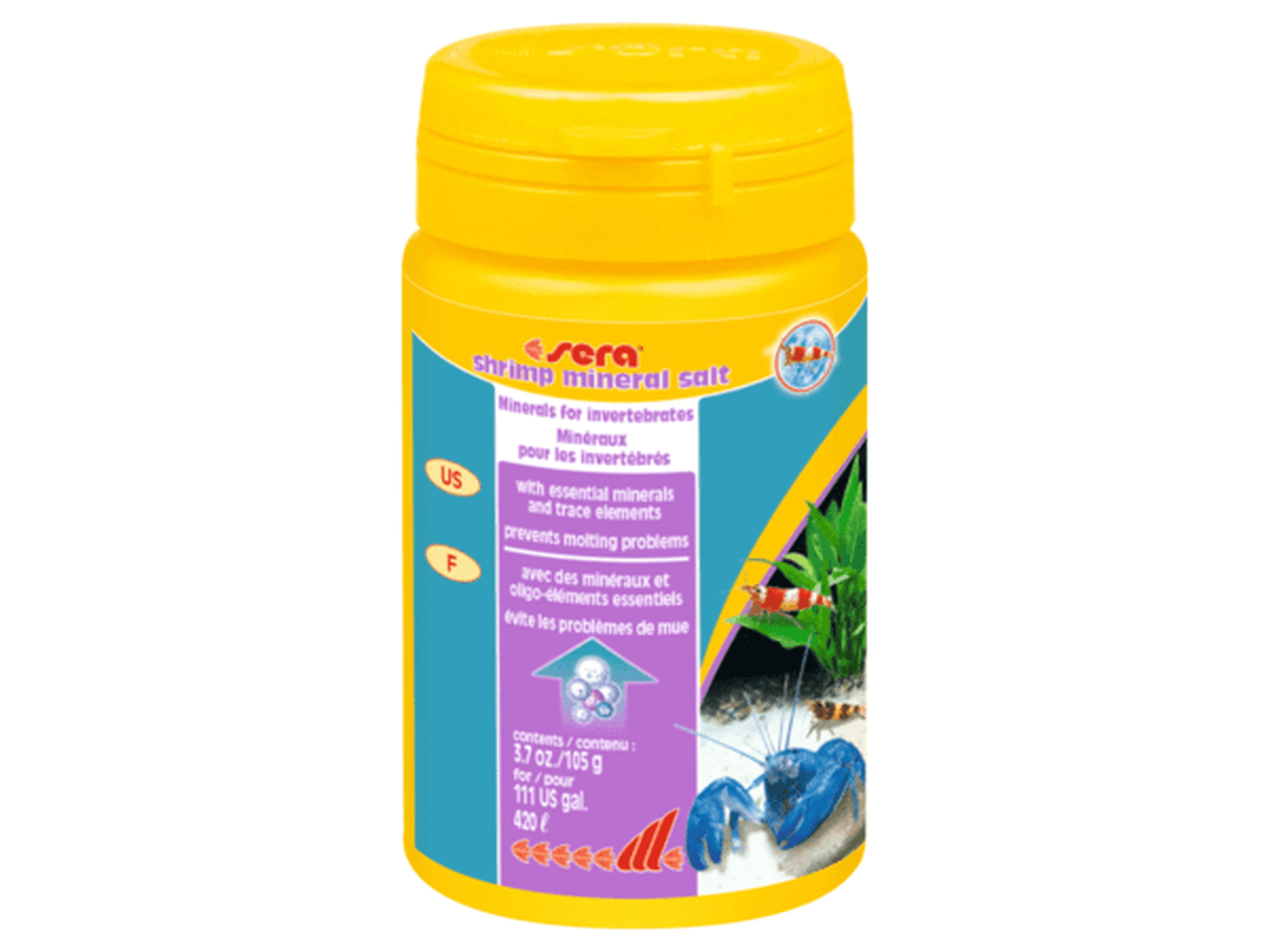 Sera Shrimp Mineral Salt 3.7oz Aquarium Additives Sera