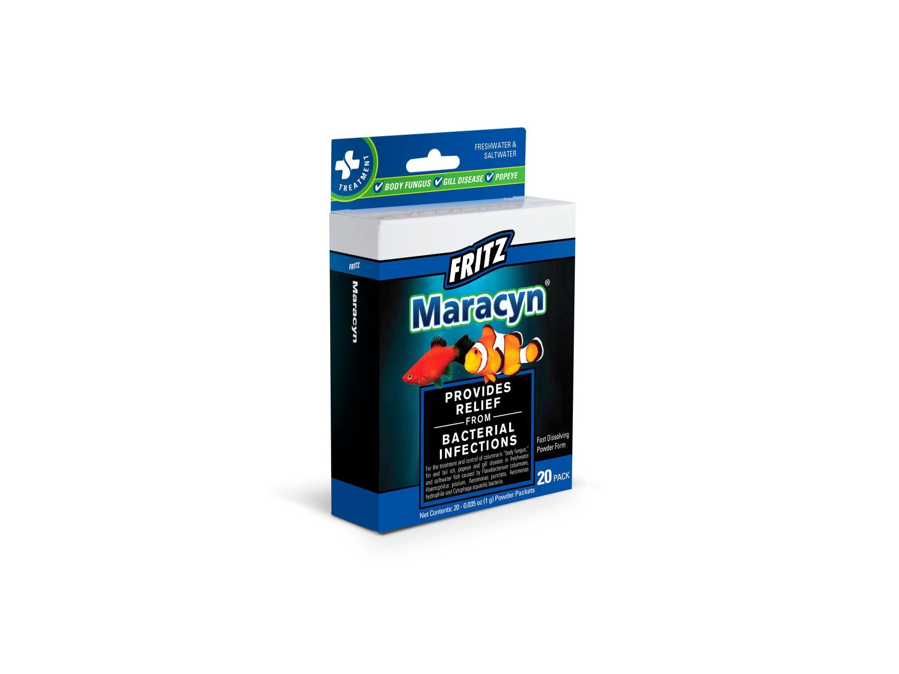 Fritz Maracyn Freshwater & Saltwater Treatment 1ea/20 ct