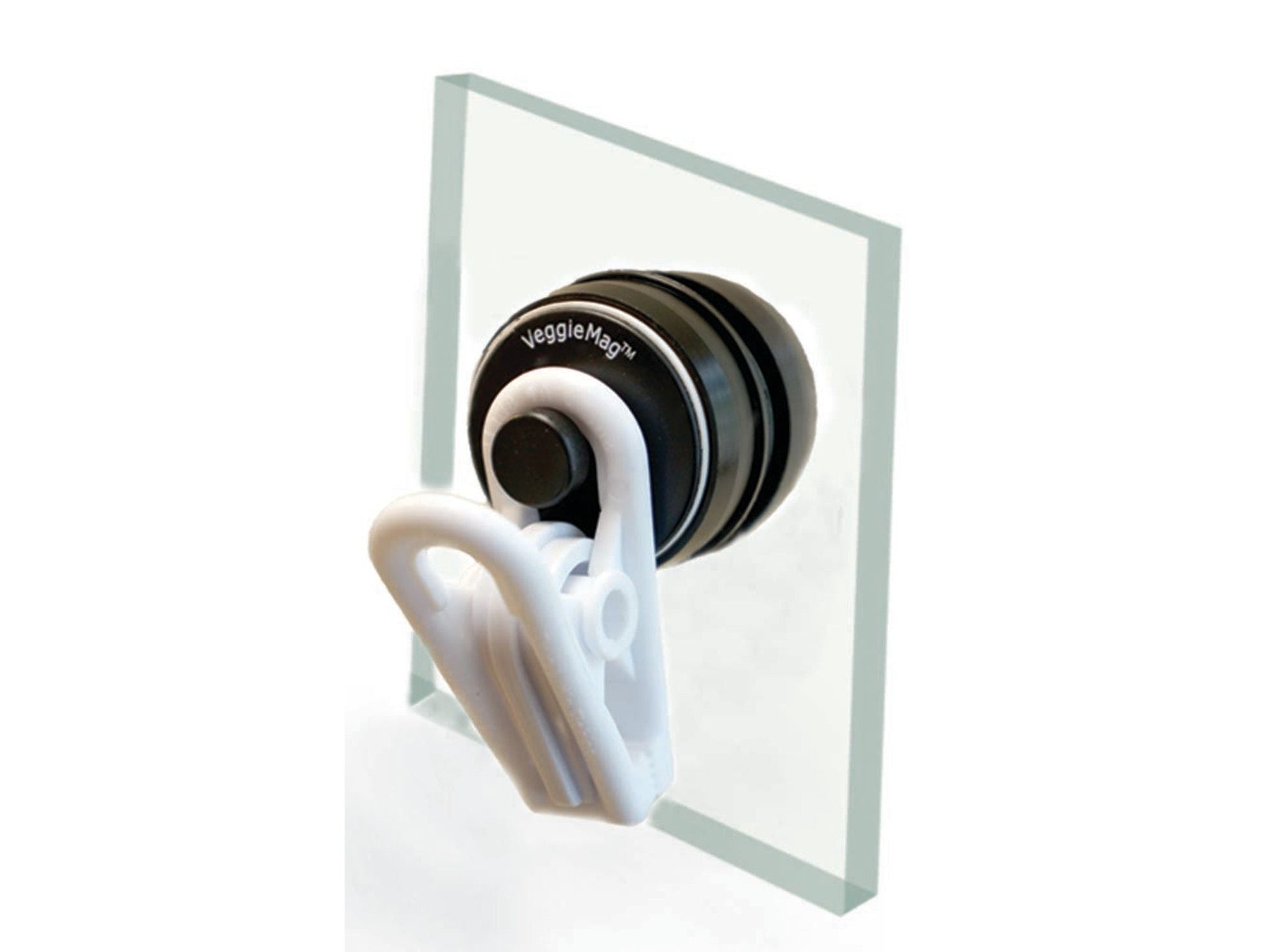 Two Little Fishies VeggieMag Magnetic Feeding Clip White, Clear, Black, 1ea