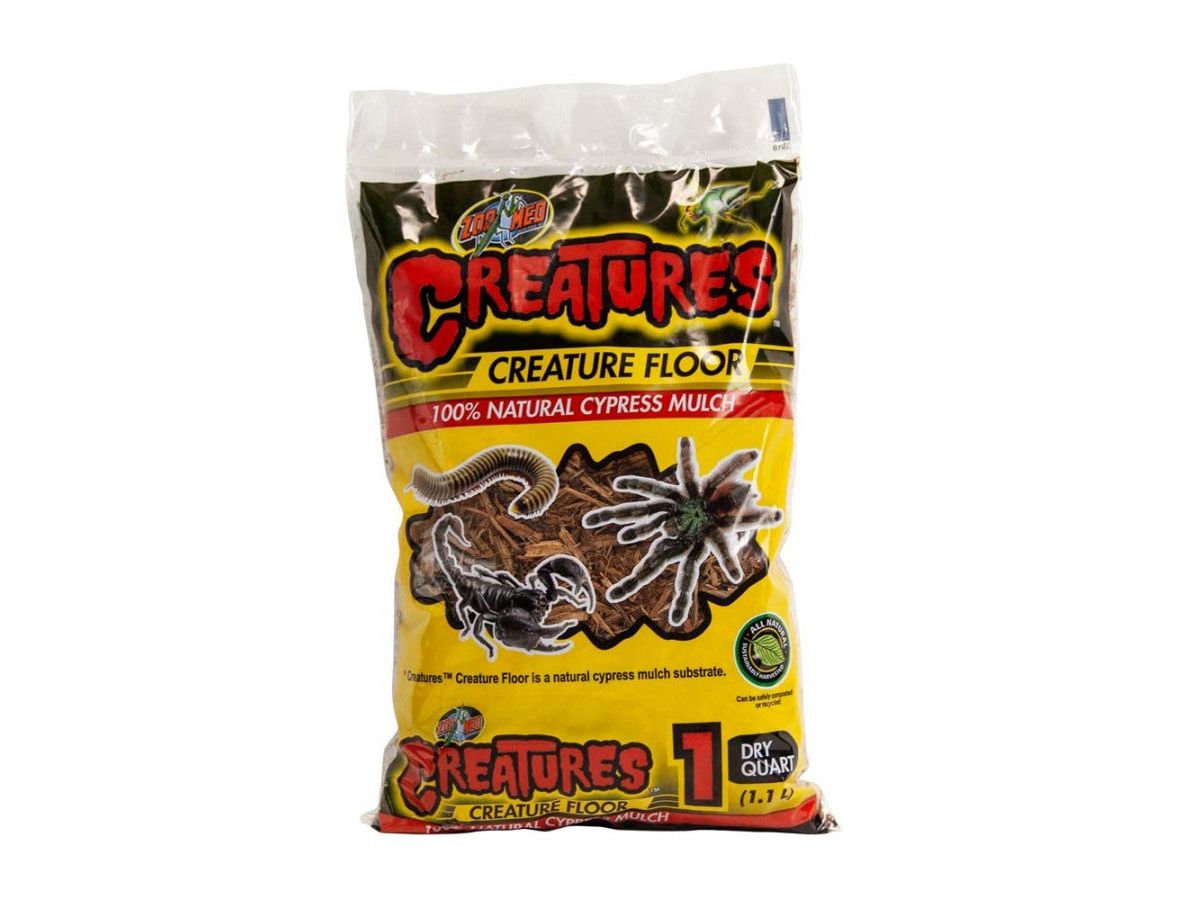 Zoo Med Creatures Creature Floor Natural Cypress Mulch Substrate Brown, 1ea/1 qt