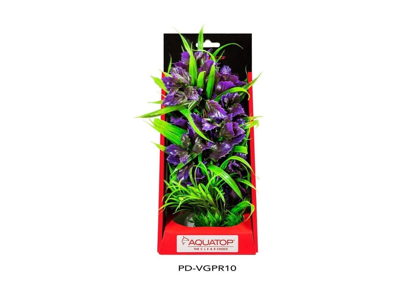 Aquatop Vibrant Garden Plant Purple, 10 in Aquatic Decor Aquatop