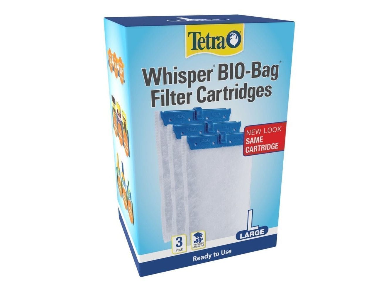 Tetra Whisper Bio-Bag Cartridge for IQ and PF Filters 1ea/3 pk, LG Aquarium Filtration Tetra
