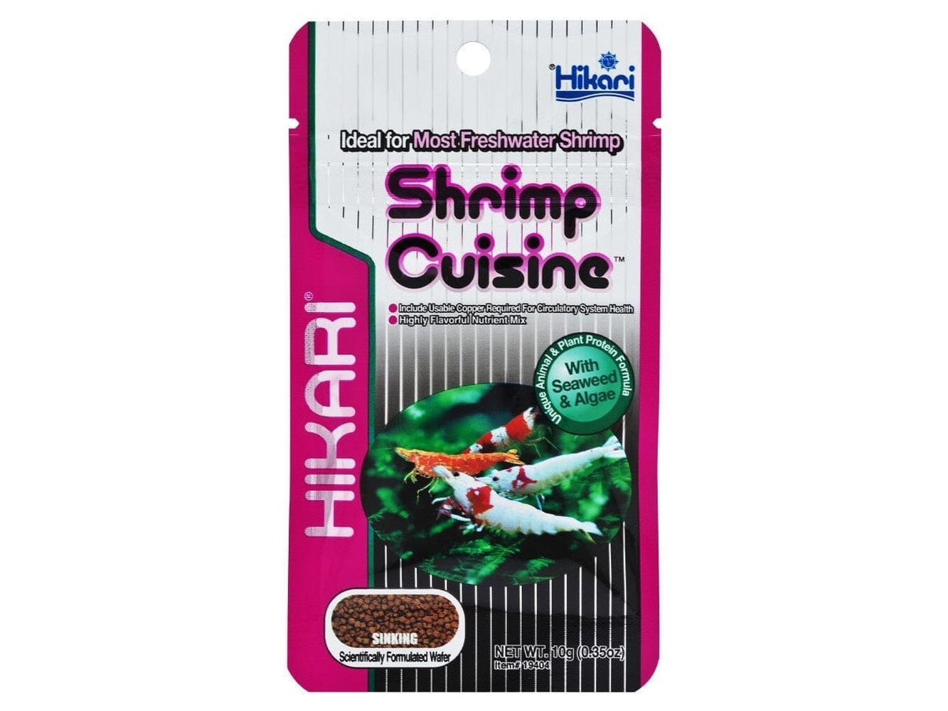 Hikari Shrimp Cuisine Pellets Fish Food 0.35 oz Aquatic Diet Hikari