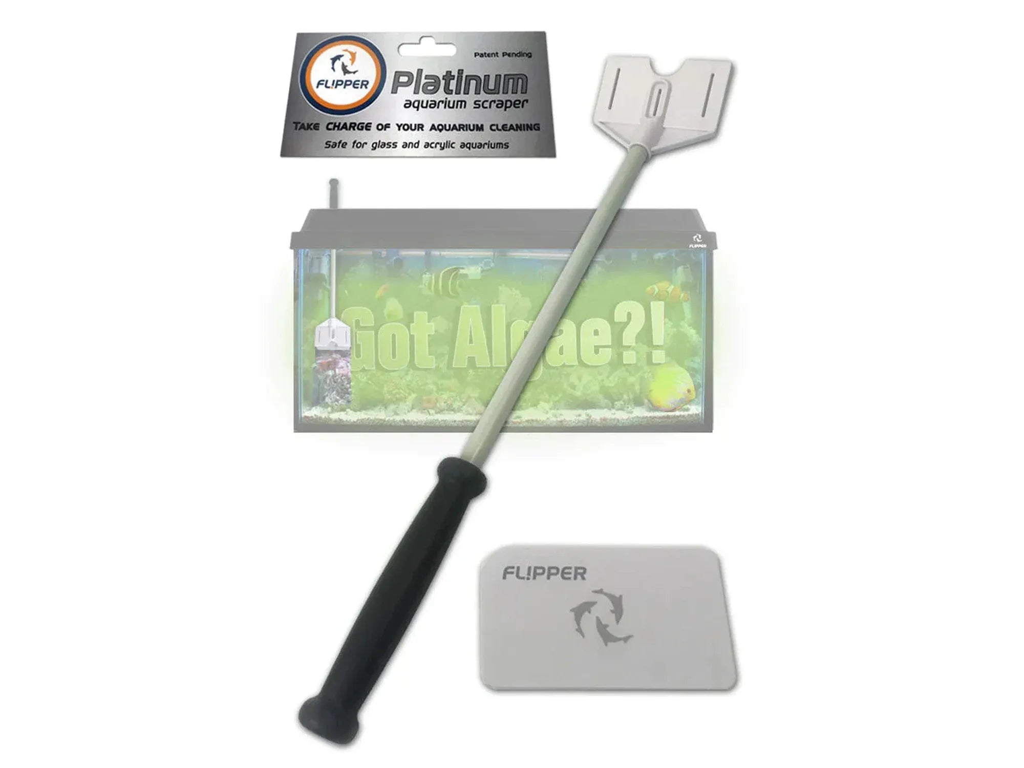 Flipper Platinum Aquarium Scrapper Fish Supplies Flipper