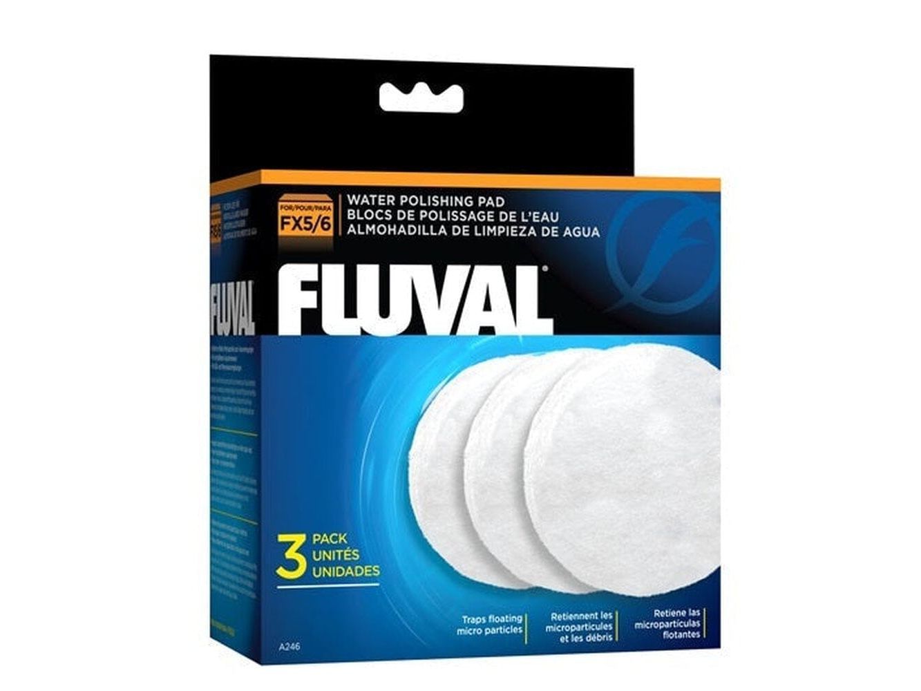 Fluval Quick Clear-Water Polishing Pad, FX4/FX5/FX6, 3pk Fish Supplies Fluval