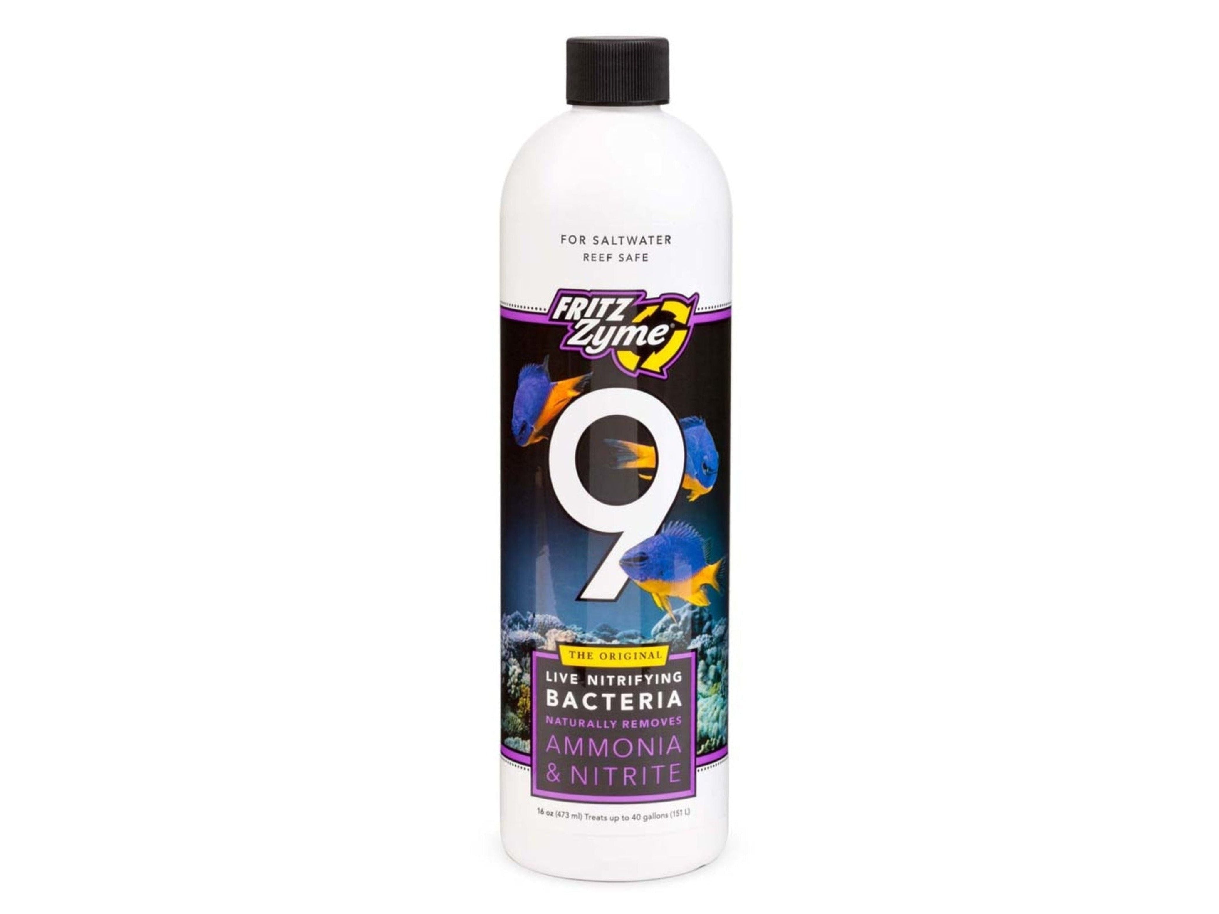 Fritz FritzZyme 9 Saltwater Live Nitrifying Bacteria 16oz Aquarium Additives Fritz