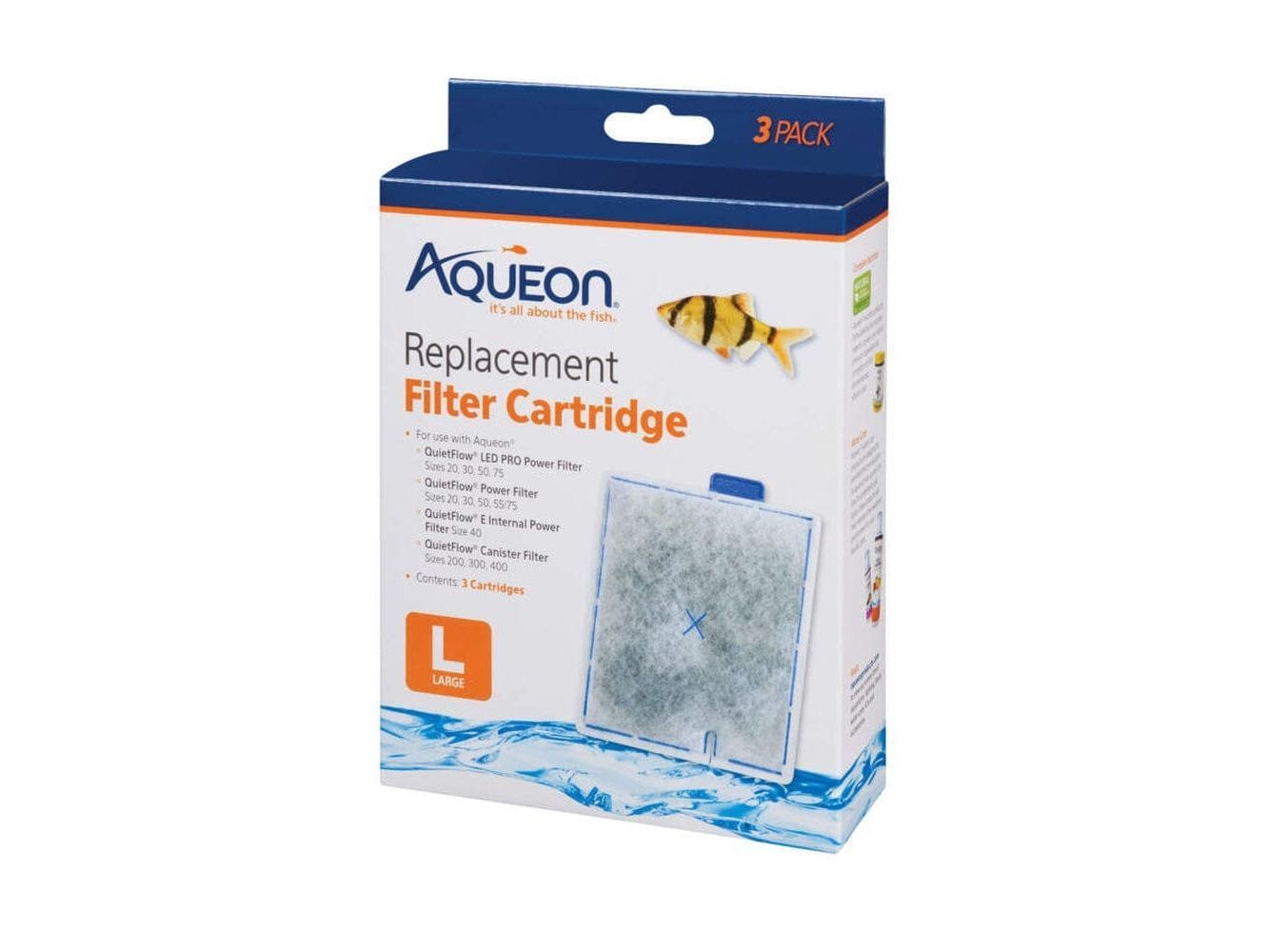 Aqueon Replacement Filter Cartridges, Large - 3 pk Filter & Accessories Aqueon