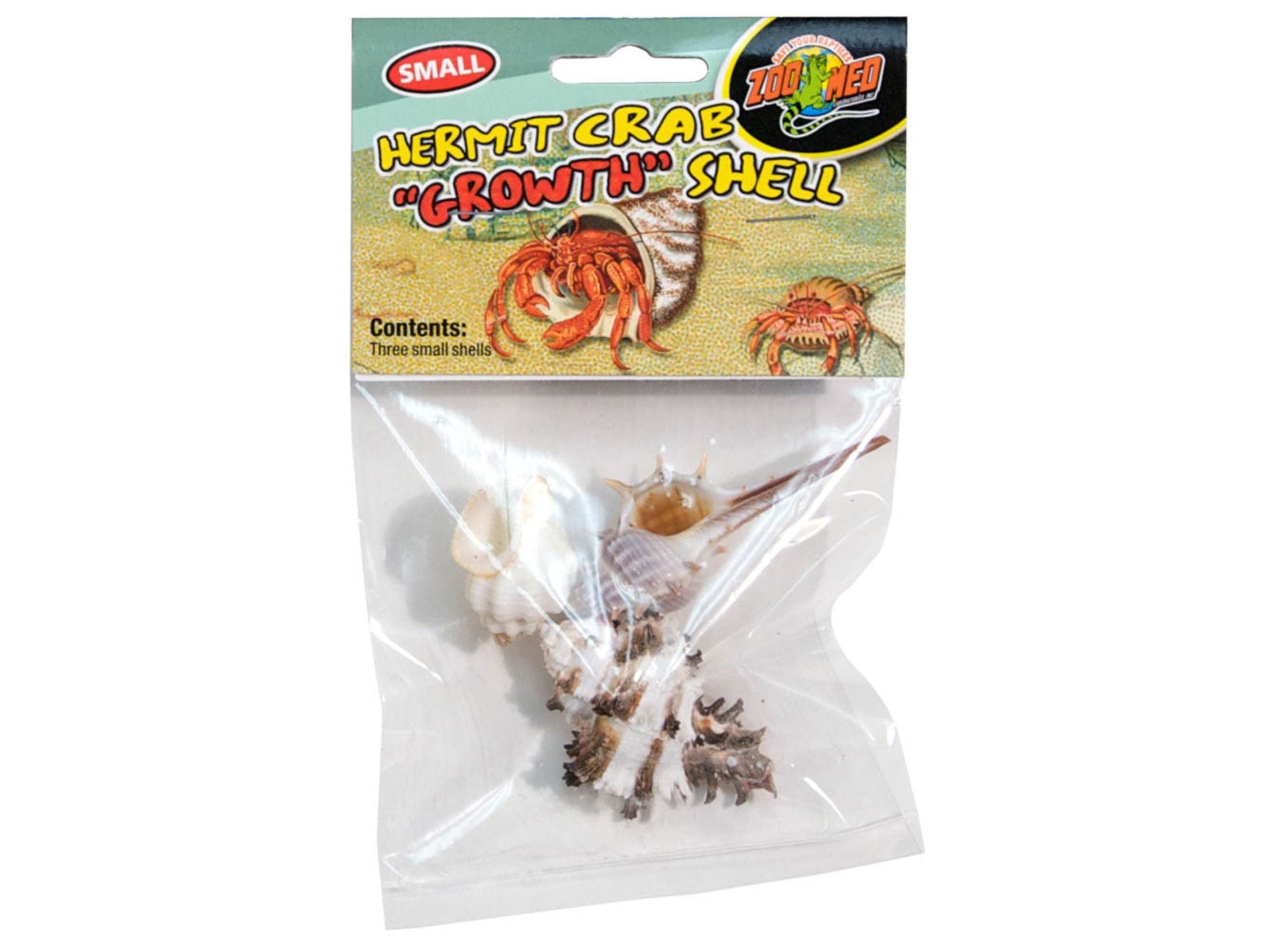 Zoo Med Hermit Crab Growth Shell Assorted, 1ea/SM, 3 pk