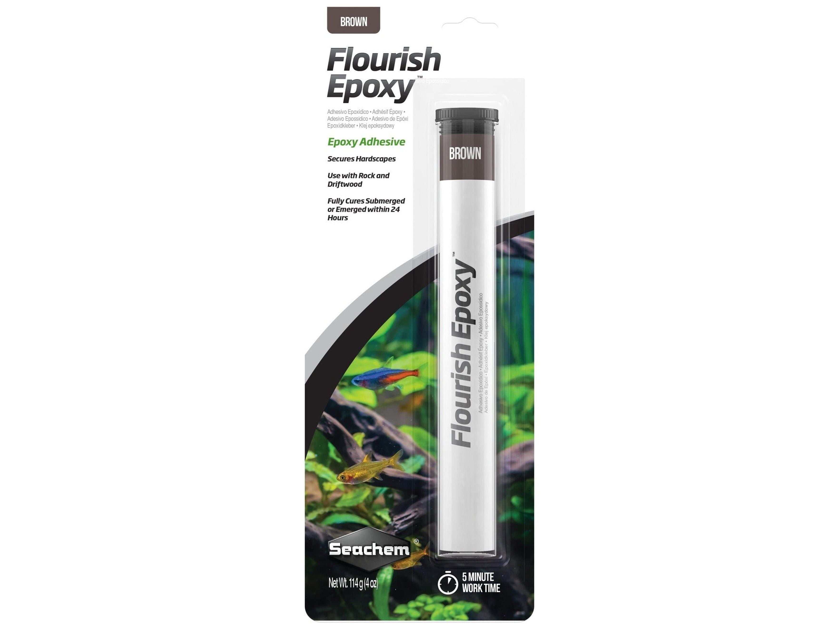 Seachem Laboratories Flourish Epoxy Brown 1ea/4 oz Fish Supplies Seachem