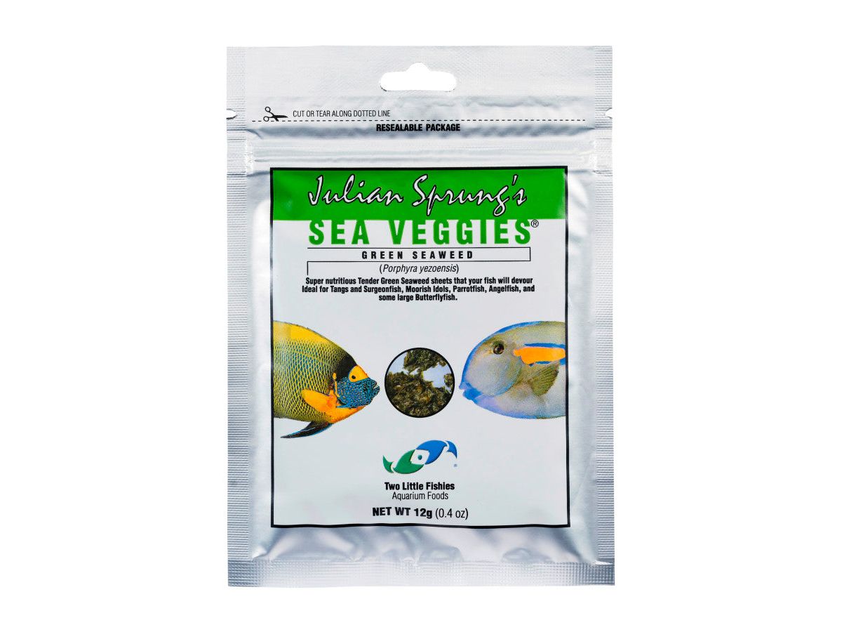 Two Little Fishies Julian Sprung's Seaveggies Green Seaweed Fish Food 1ea/0.4 oz