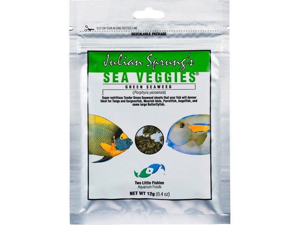 Two Little Fishies Julian Sprung's Seaveggies Green Seaweed Fish Food 1ea/0.4 oz Two Little Fishies 