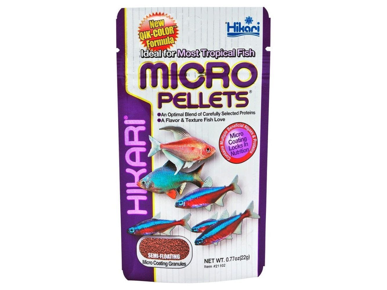 Hikari Tropical Pellets Fish Food 0.77 oz Aquatic Diet Hikari