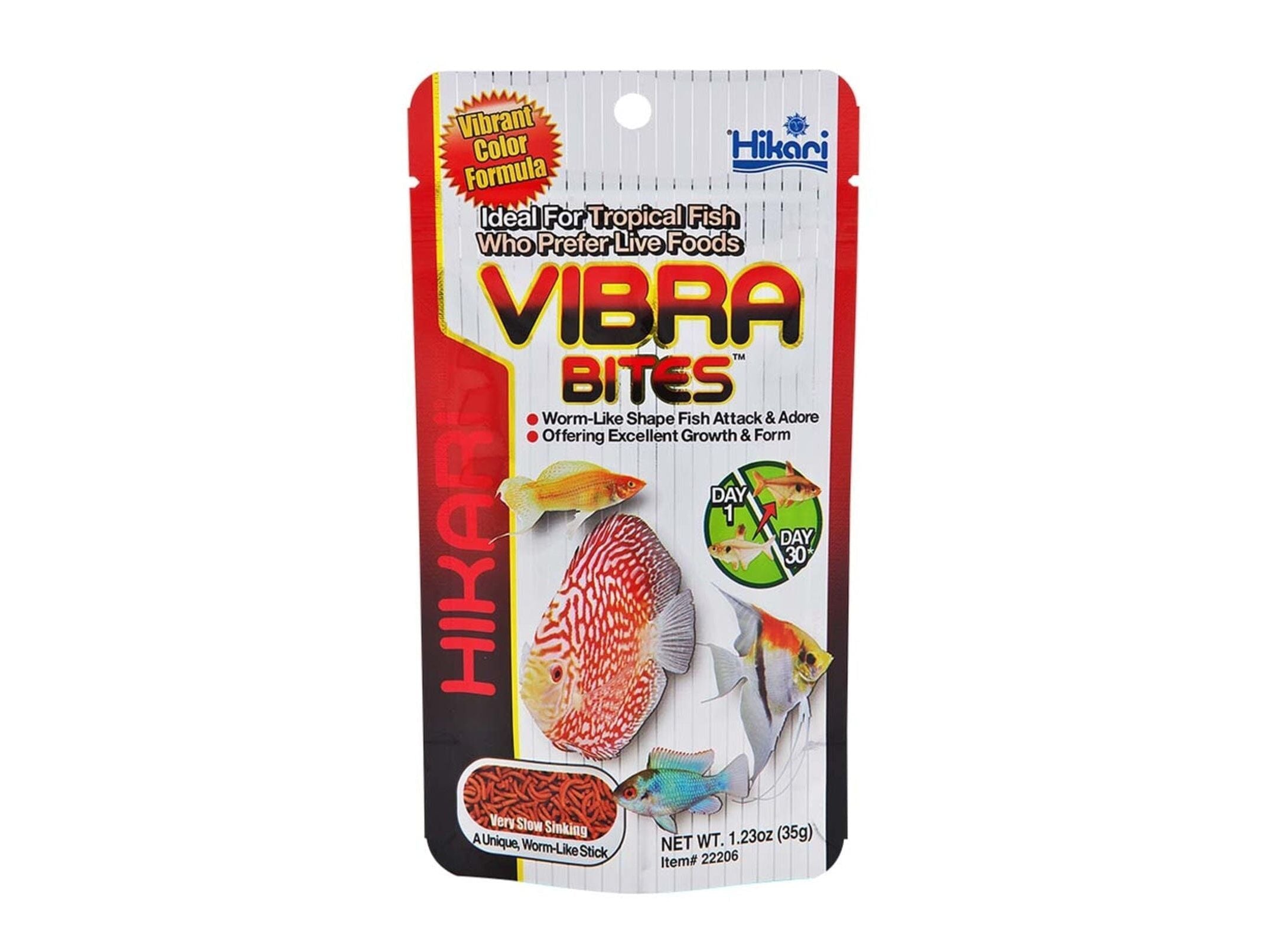 Hikari Vibra Bites Tropical Fish Food 1.23 oz Aquatic Diet Hikari
