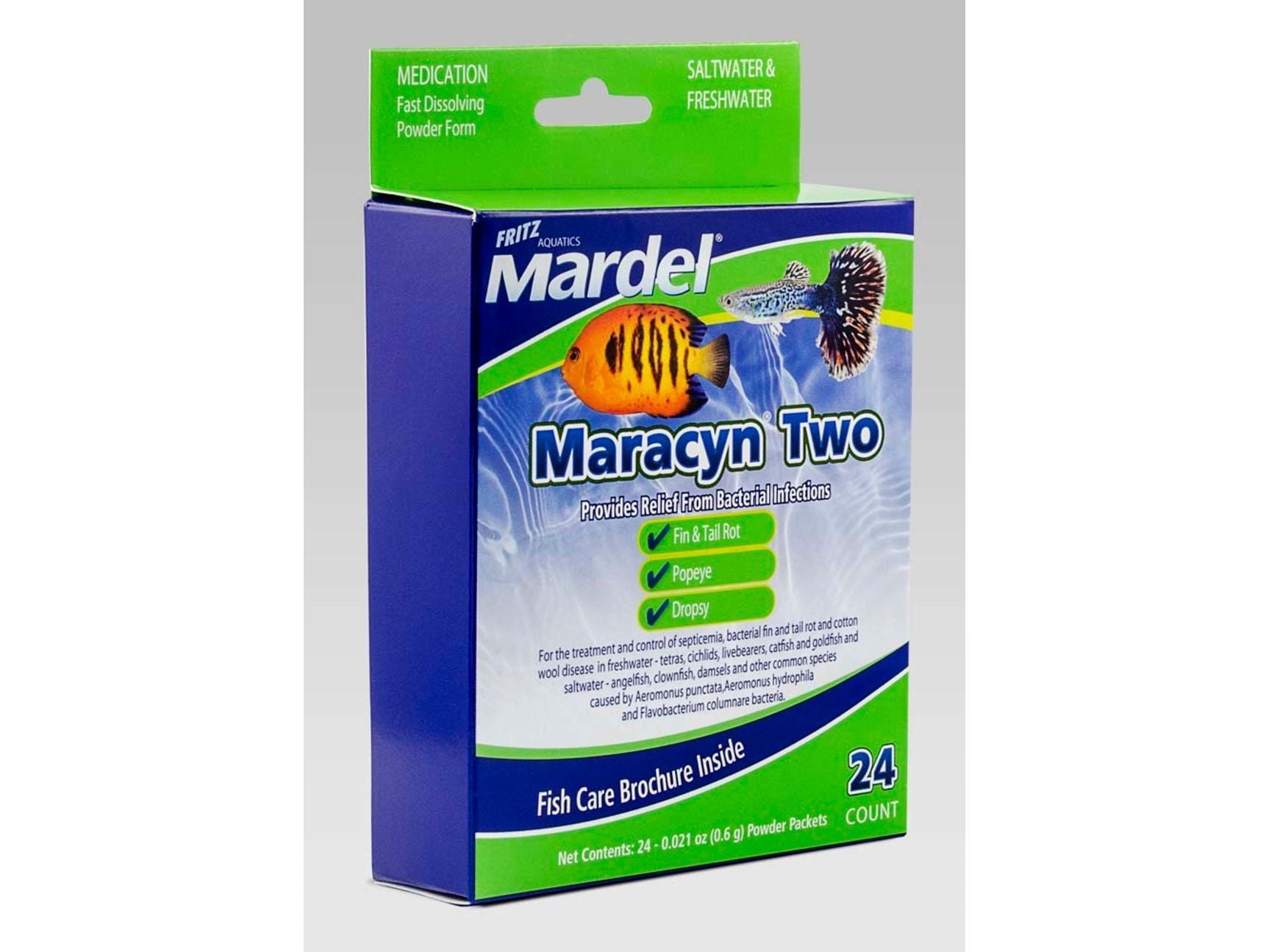 Mardel Maracyn 2 Antibacterial Medication 1ea/0.021 oz, 24 ct