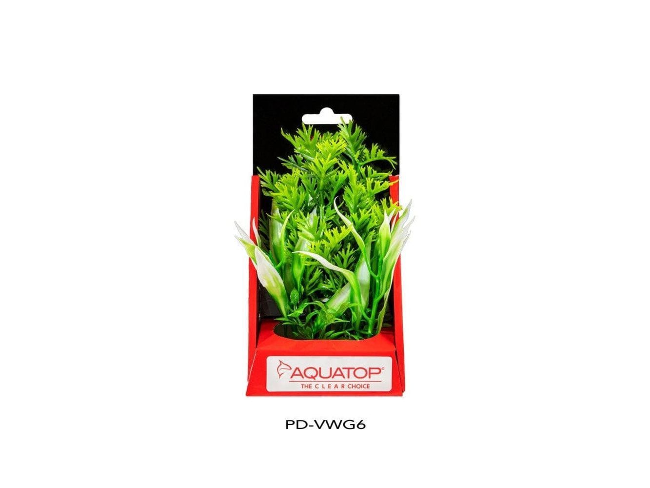 Aquatop Vibrant Wild Plant Green, 6 in Aquatic Decor Aquatop